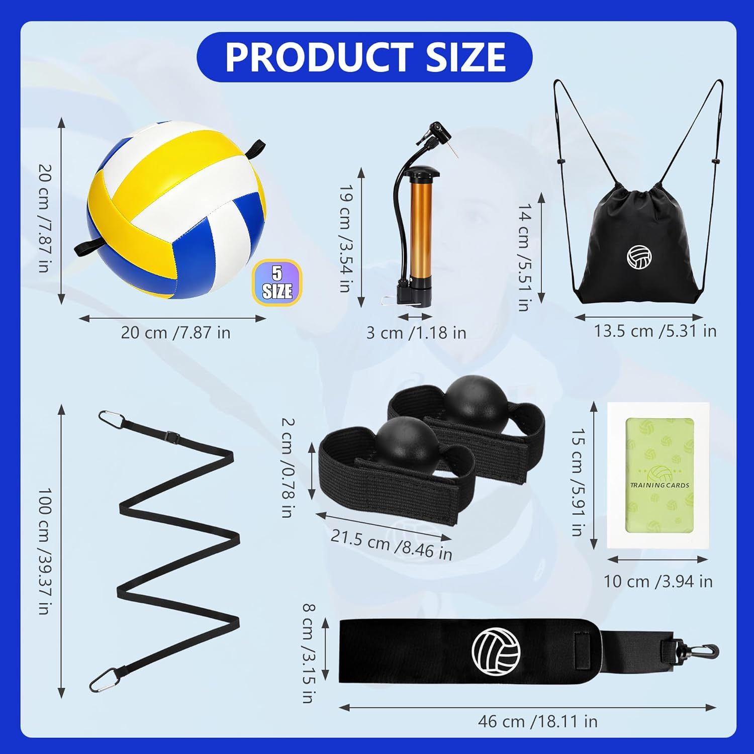 Volleyball Training Equipment Kit - Complete Aid Set for Beginners & Athletes