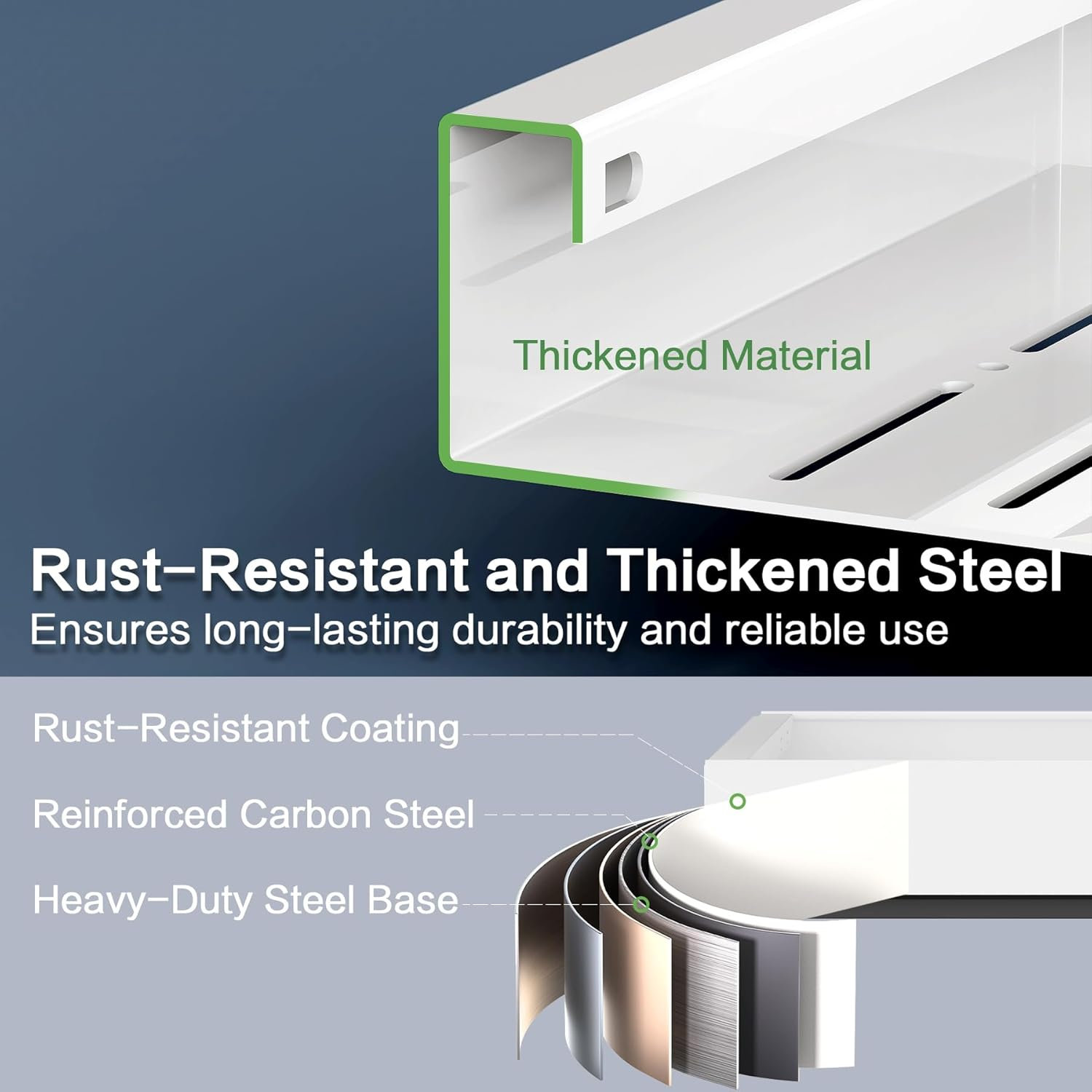 Pull Out Cabinet Organizer - Extendable 12-20" Heavy Duty Drawer with Nano Adhesive