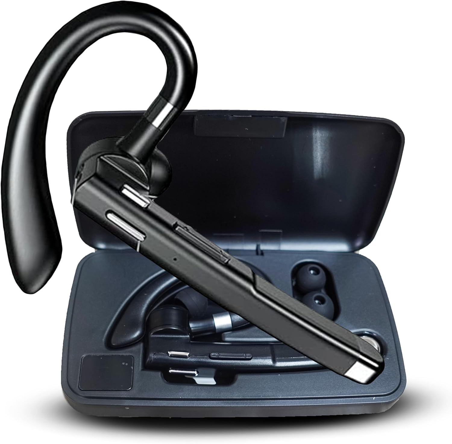 Wireless Bluetooth Headset with Mic & Noise Cancelling - 72H Talk Time for Truck Drivers