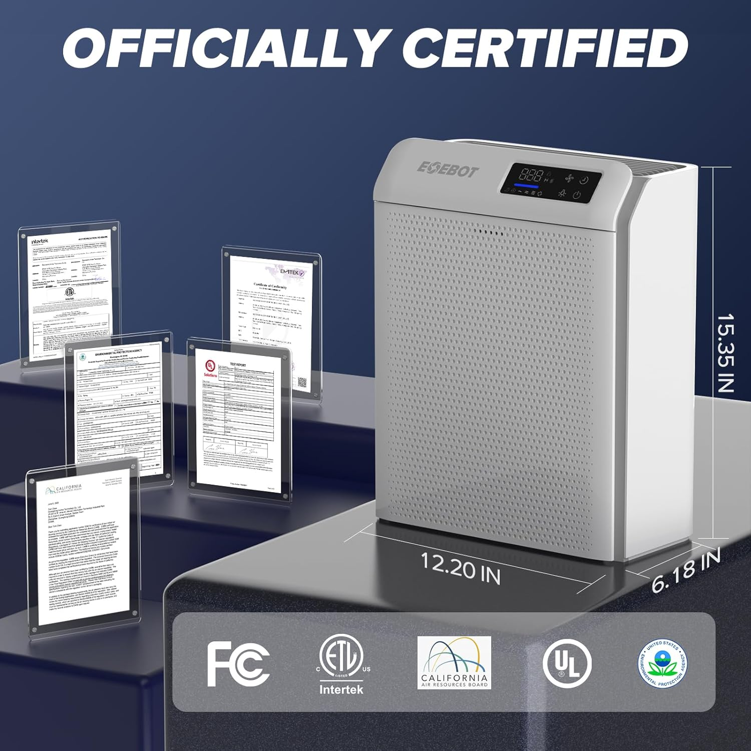 Air Purifier for Large Rooms – HEPA Filter for Spaces up to 1,996 Sq Ft