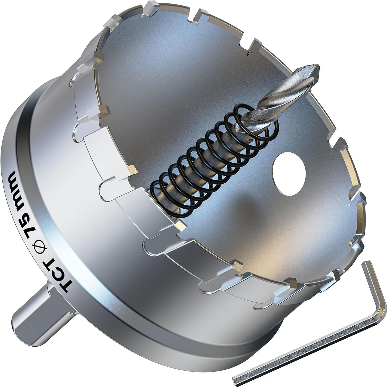 3 Inch Hole Saw Kit - Professional HSS Hole Cutter for Stainless Steel, Aluminum, Iron & Wood with Pilot Bit