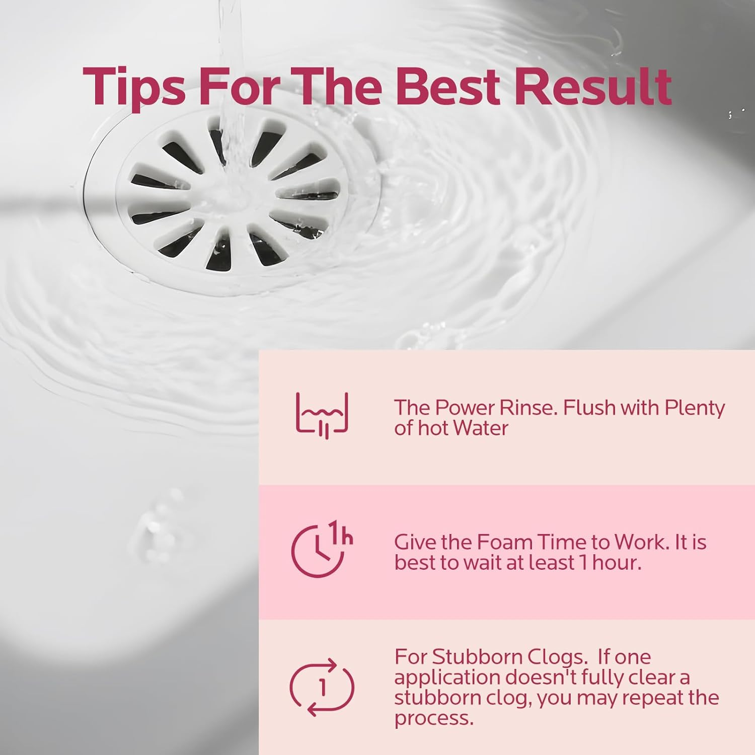 Foaming Drain Cleaner & Clog Remover - Professional Sink & Pipe Opener for Kitchen, Bathroom, Toilet, Tubs & Showers (1 Pack)