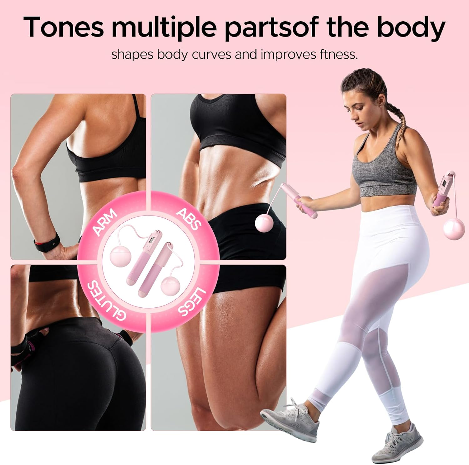 Pilates Ring Kit - Complete Home Workout Set with Magic Circle, Resistance Bands & Exercise Ball