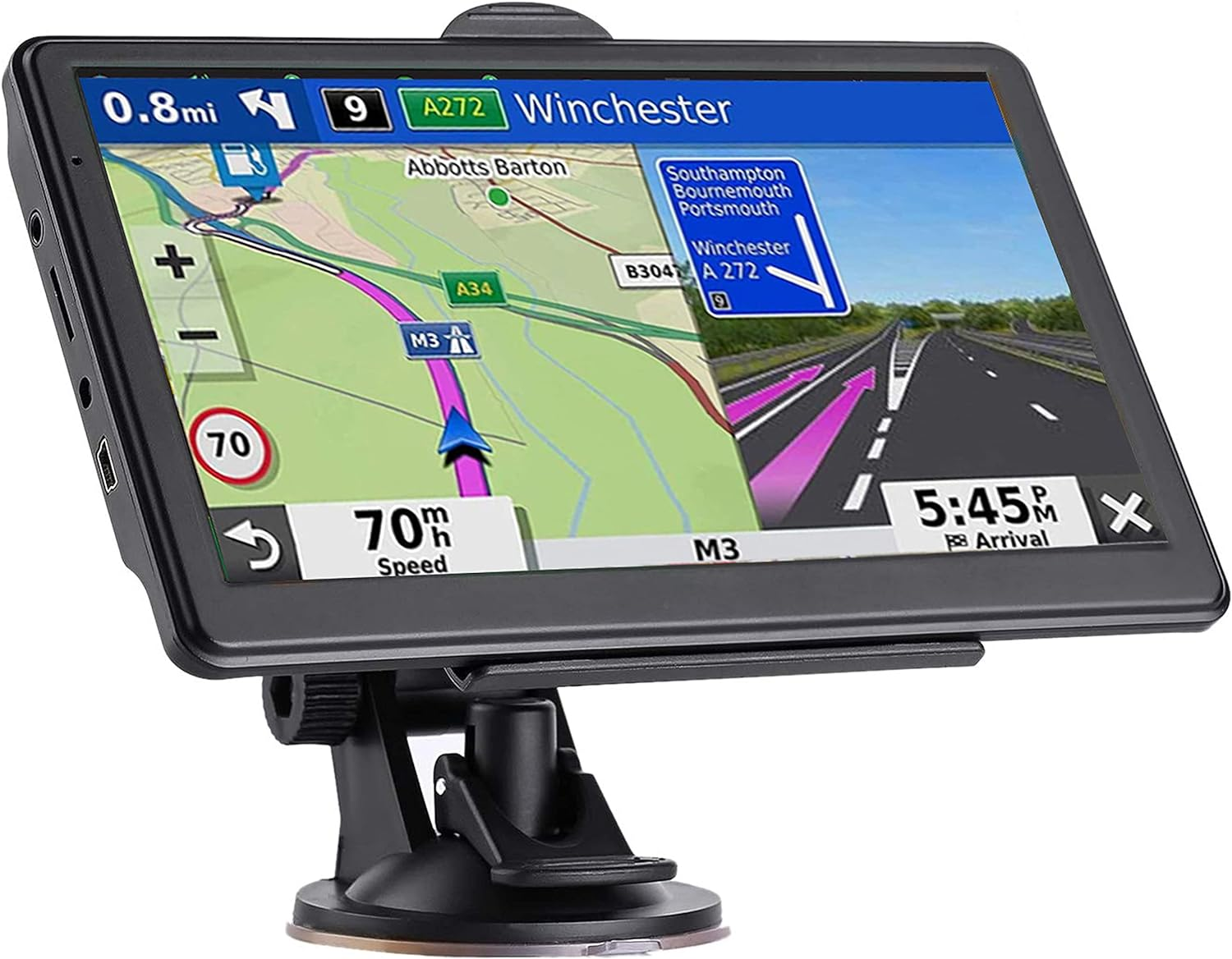 GPS Navigator for Car – 2026 Map, 7" Touch Screen, 256MB-16GB Navigate with confidence