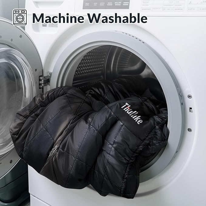 Wearable Camping Blanket Hoodie - Ultralight Windproof Sleeping Bag Poncho for Outdoor Adventures