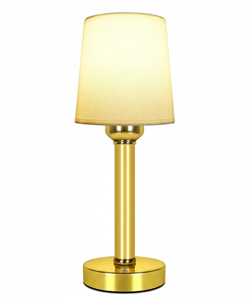 Yurnero Cordless Table Lamp - Rechargeable Battery Operated Nightstand Light with Stepless Dimming