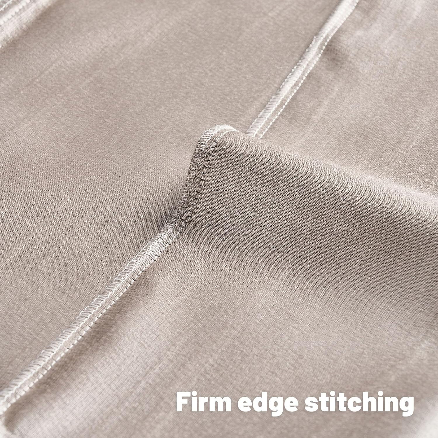 Cream Throw Pillow Covers 18x18 Set of 2 - Boho Embossed Striped Chenille Decorative Cushion Cases for Couch, Bed & Living Room