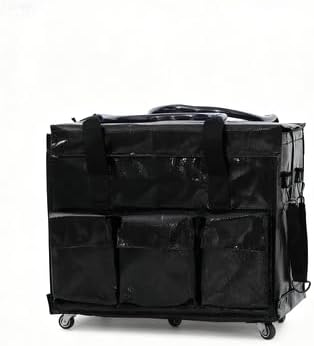 Reusable Grocery Bag on Wheels - Foldable Shopping Cart Rolling Tote 66 lbs Capacity, Water-Resistant for Laundry, Picnic & Travel