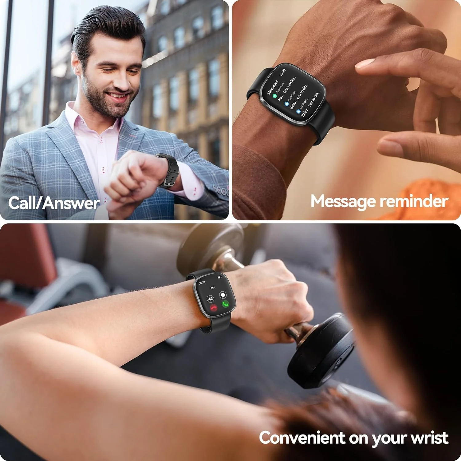 anyloop Watch ALW7 - Smart Fitness Tracker with Heart Rate Monitor, Sleep Tracking, Activity Tracker & Notifications