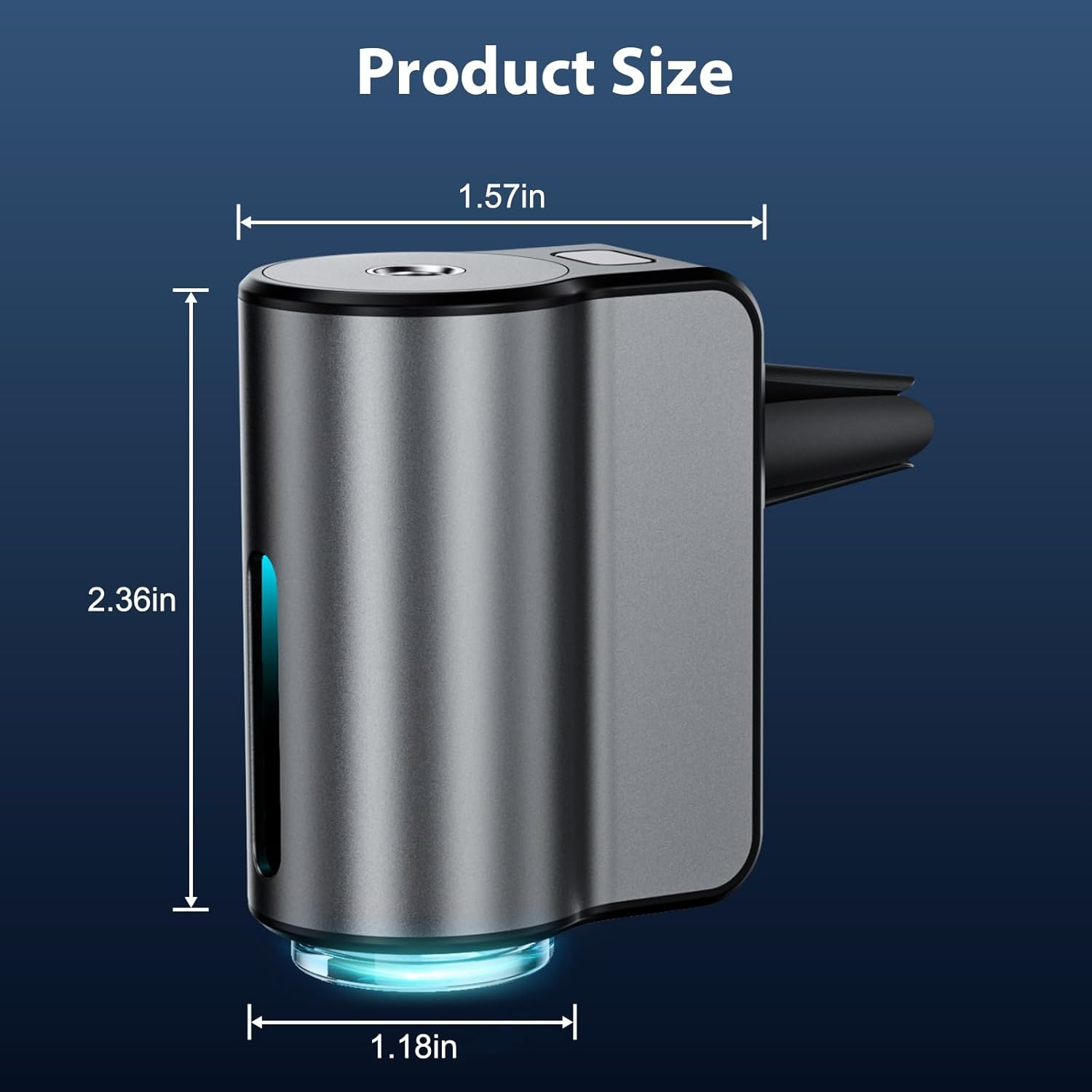 Smart Car Air Freshener Diffuser with 8 Refills - Three Adjustable Modes Car Diffuser, Aromatizante para Carro for Long-Lasting Fragrance