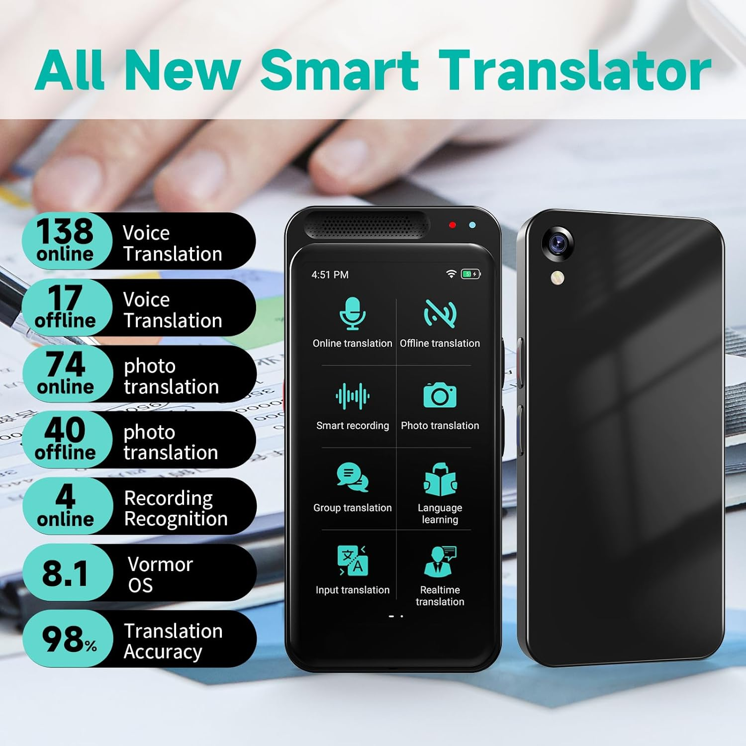 AI Translator ChatGPT 150+ Languages Photo Offline