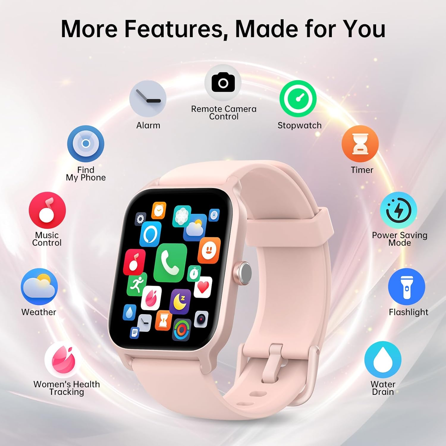 Women's Smart Watch 1.85" Alexa 100+ Sport Modes