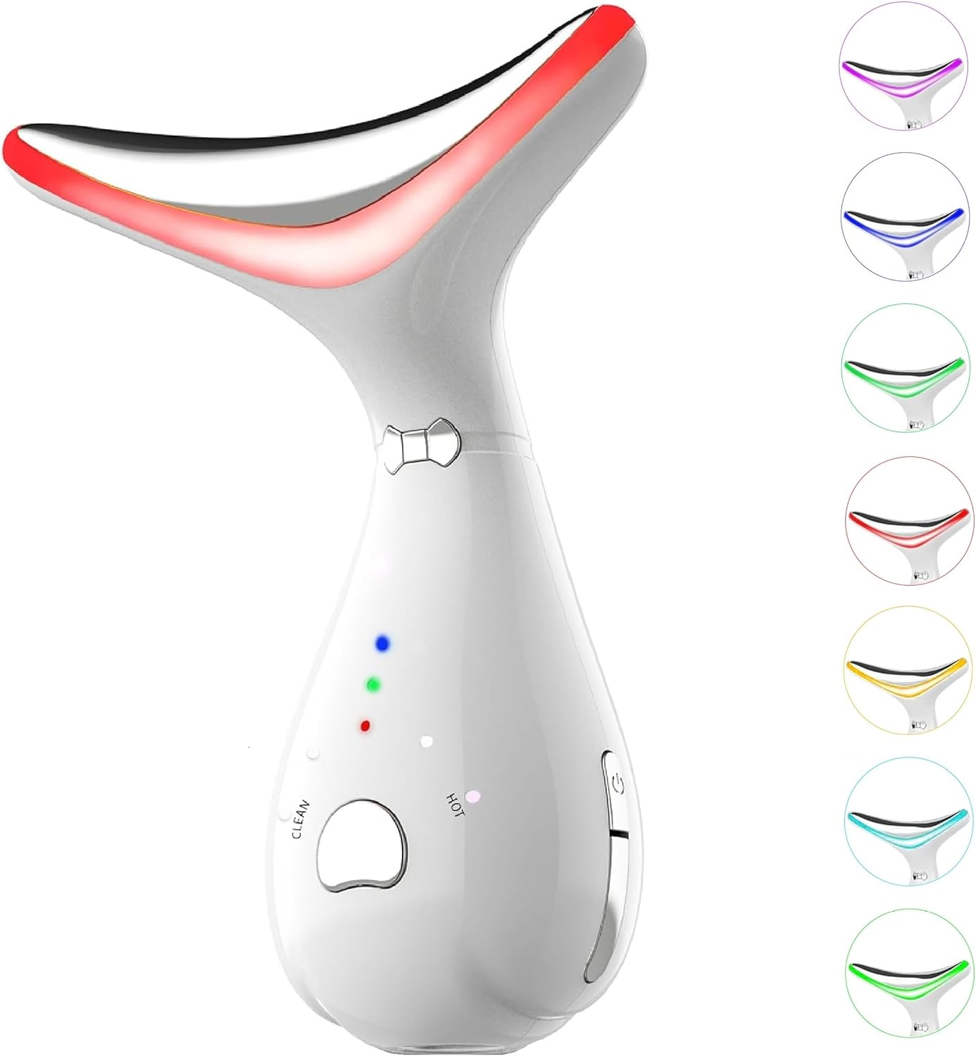 7-Color Face Neck Massager Portable Beauty Skincare