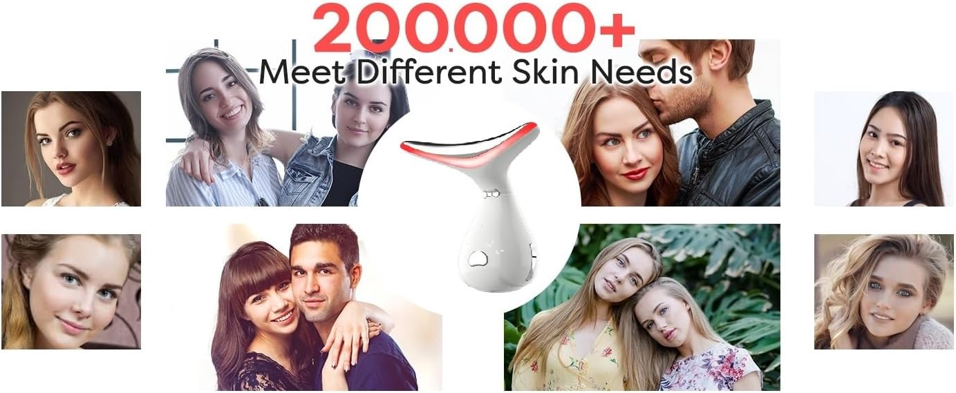 7-Color Face Neck Massager Portable Beauty Skincare