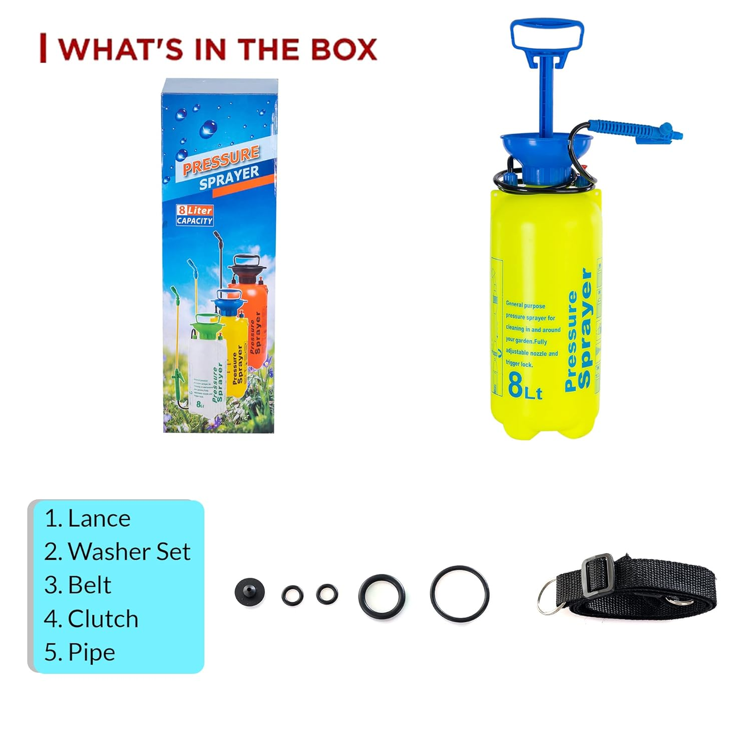 Raja Manual Garden Pump Pressure Sprayer 5L Multipurpose