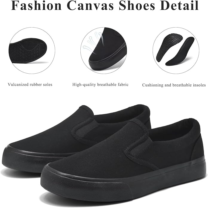 Women's Slip-On Canvas Shoes Size 10