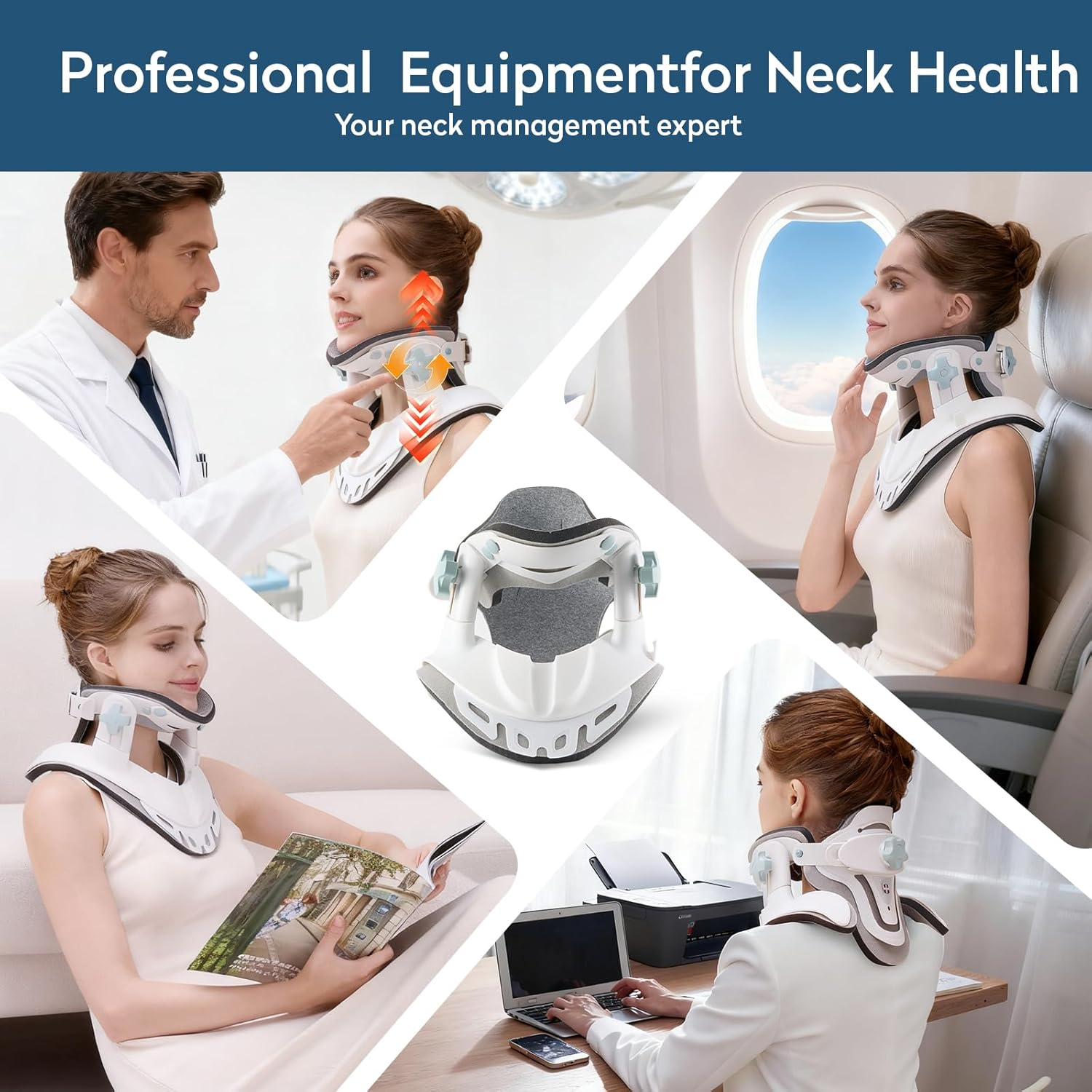 Neck Stretcher Cervical Traction Device White