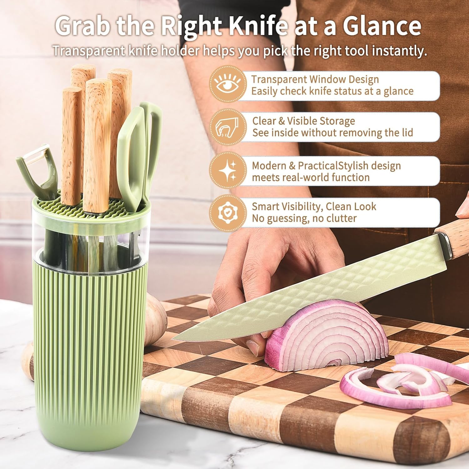7-Piece Kitchen Knife Set - Sharp Chef & Meat Knives