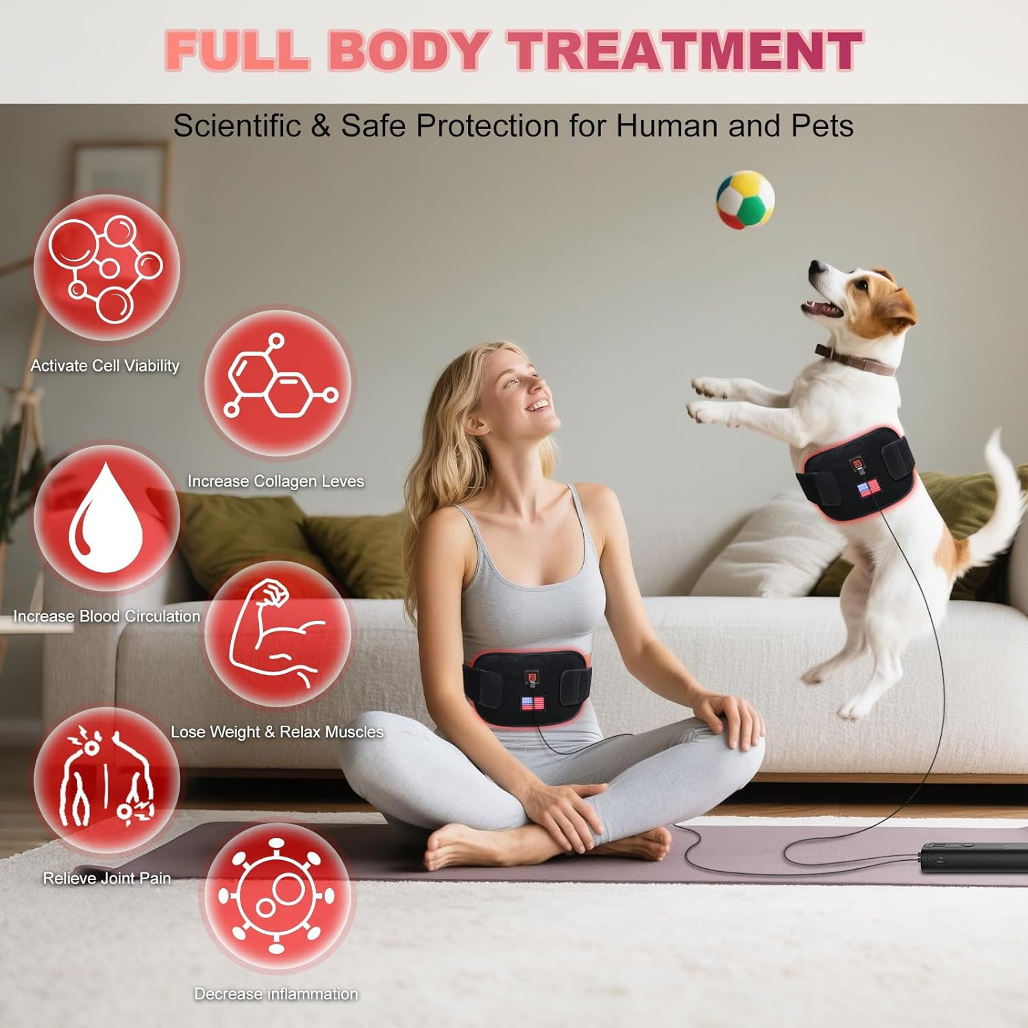 Red Light Therapy for Body - 4 Modes Near Infrared