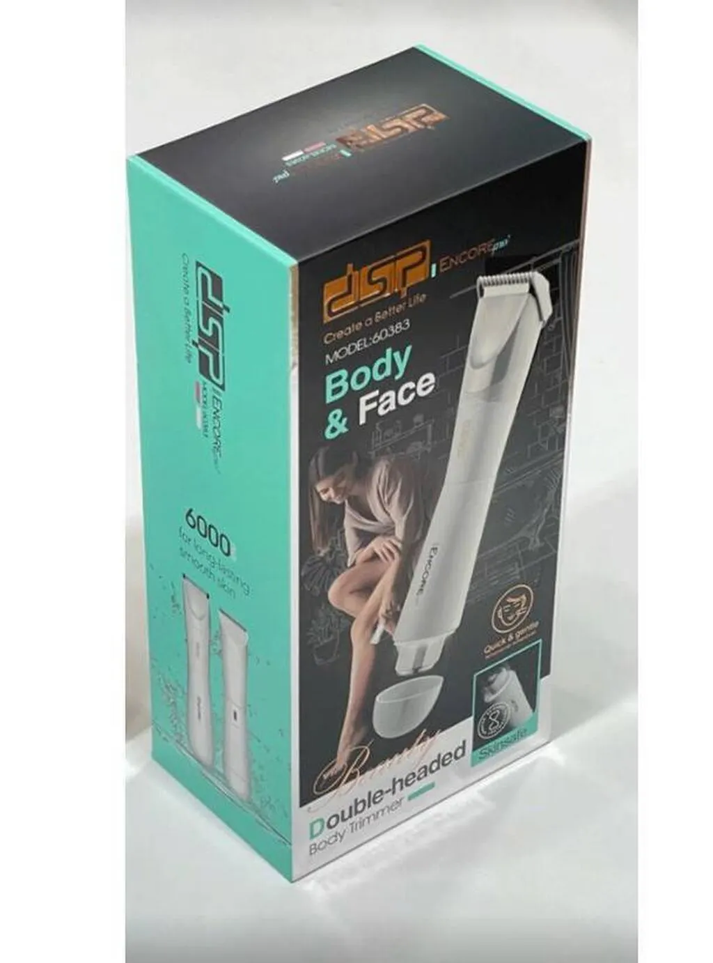 SkinSafe Body & Face Trimmer - Dual Head IPX6 6000RPM