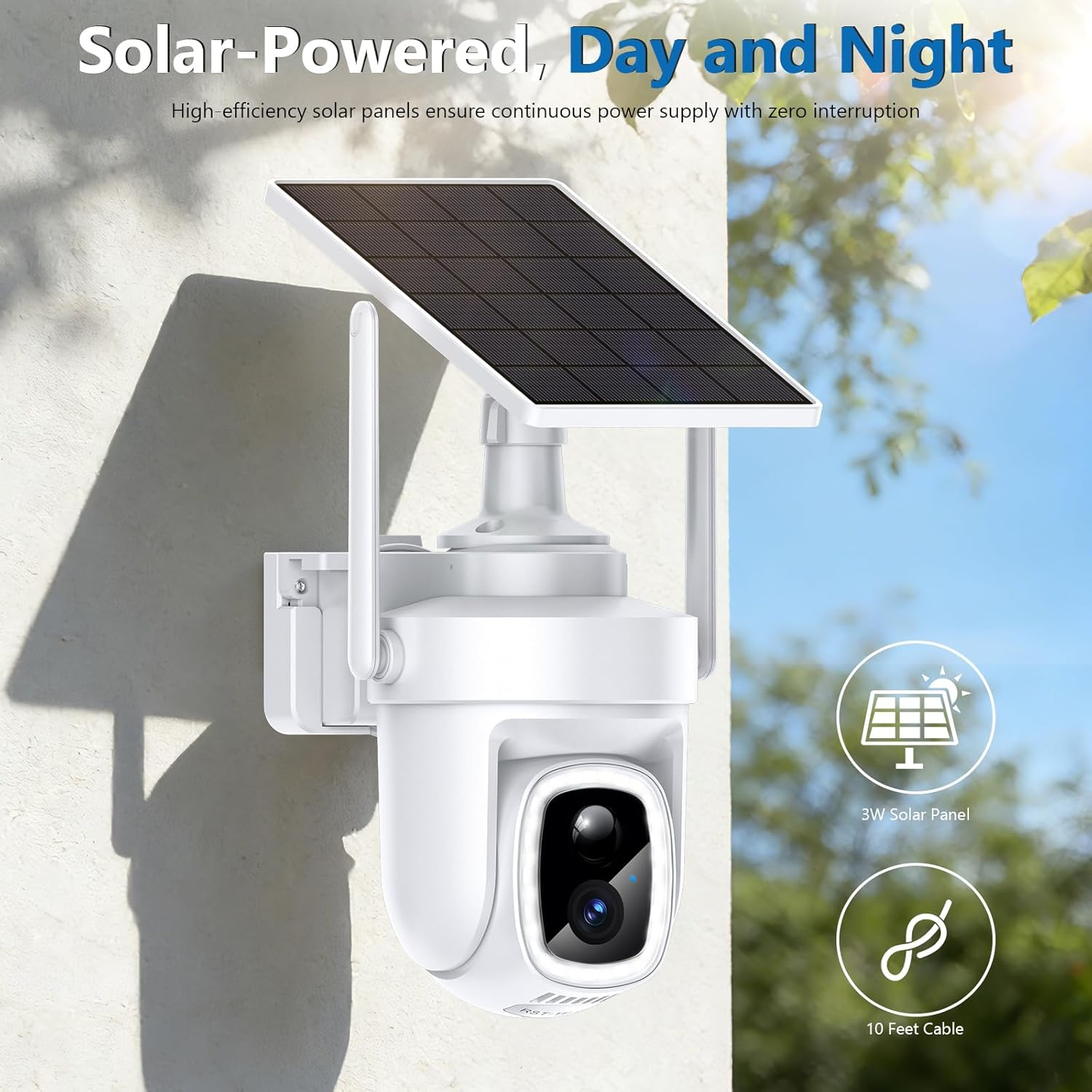 4K Solar Security Camera Wireless 5G 2.4G No Subscribe