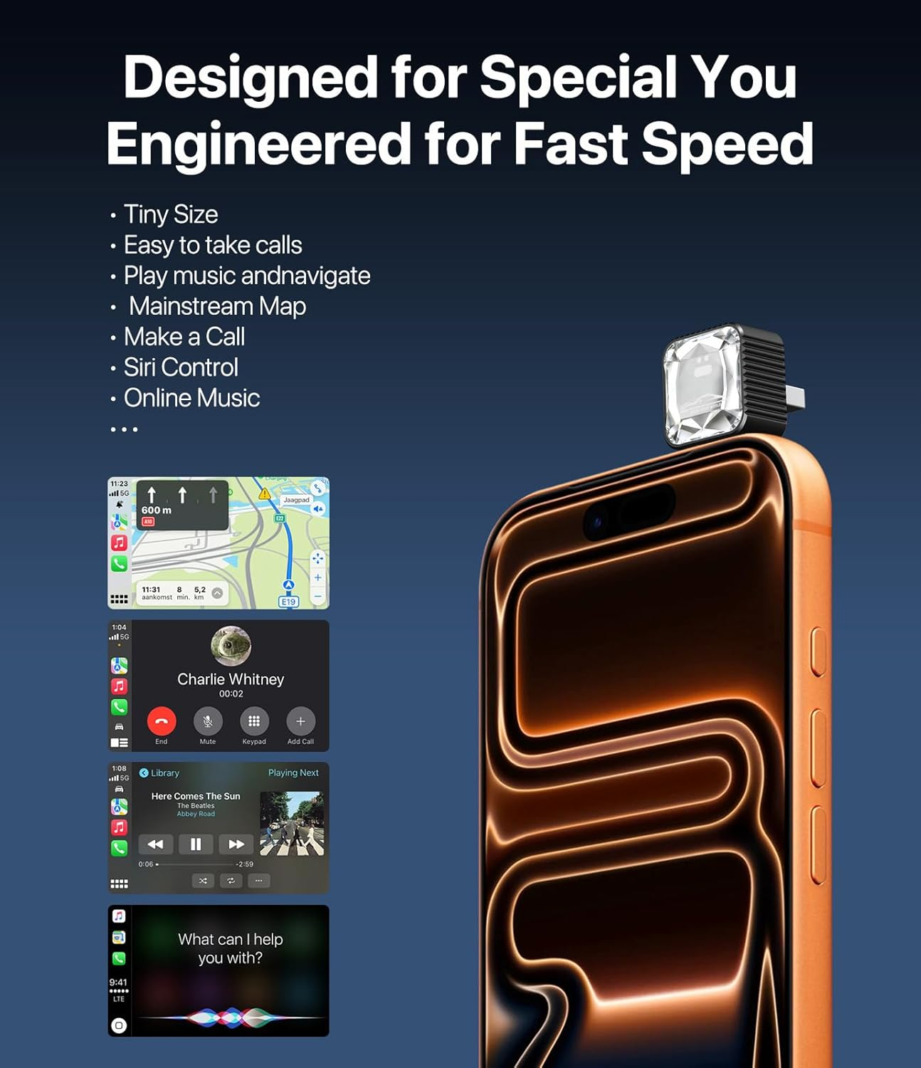 2026 Wireless CarPlay Adapter iPhone 5s Auto-Connect
