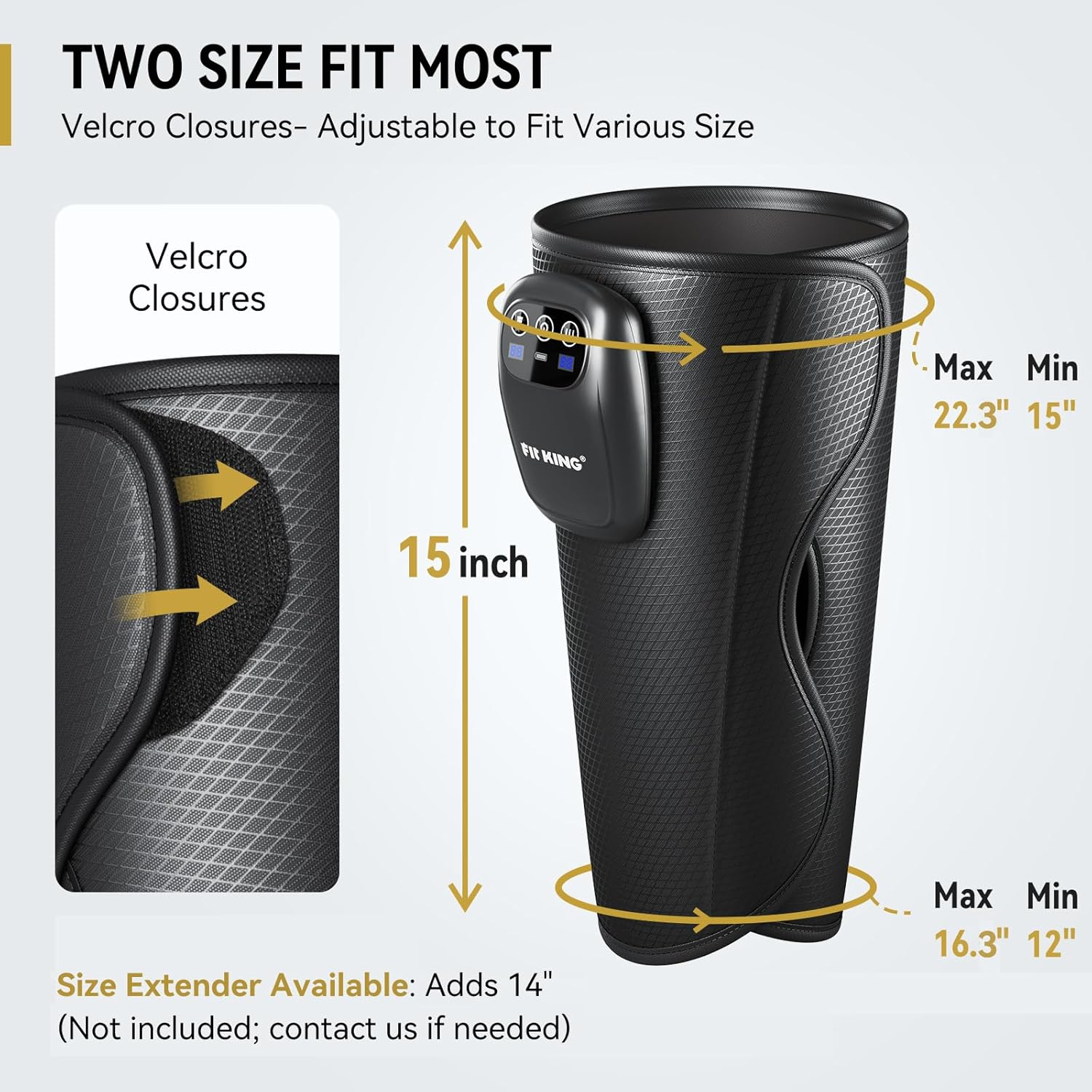 Cordless Calf Massager Leg Compression 3 Modes Pain Relief