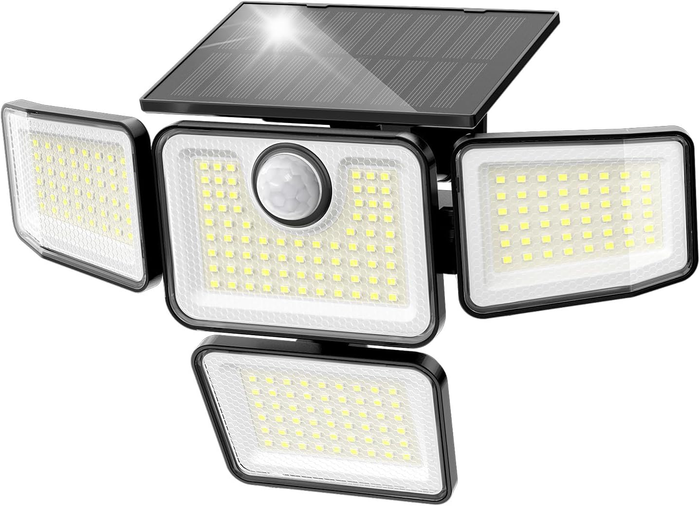 3000LM Solar Security Light 4 Heads Motion Sensor IP65