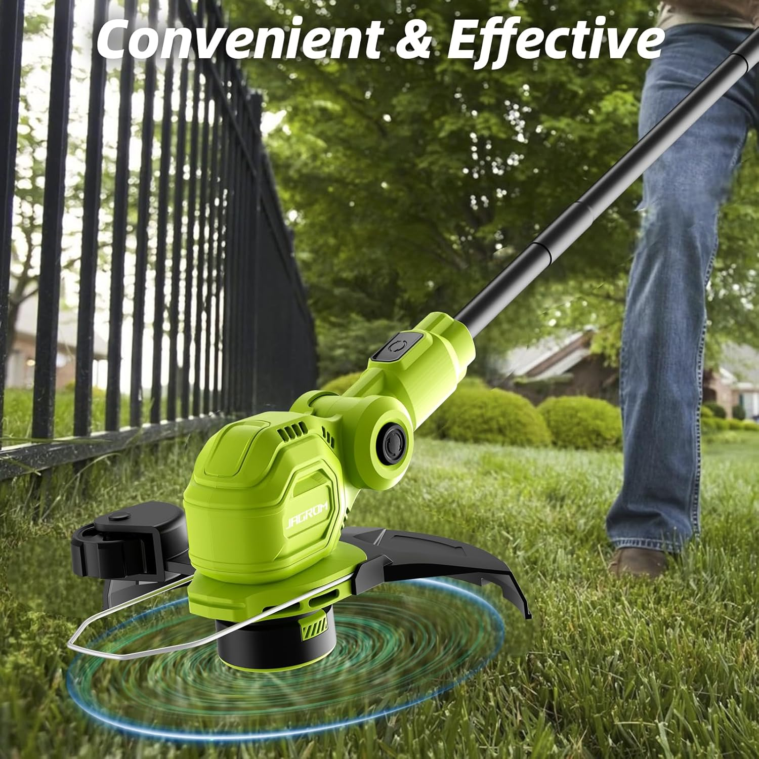 12-Inch 20V Cordless String Trimmer with Charger & 2x2.0Ah Batteries | Auto Line Feed Lawn Edger