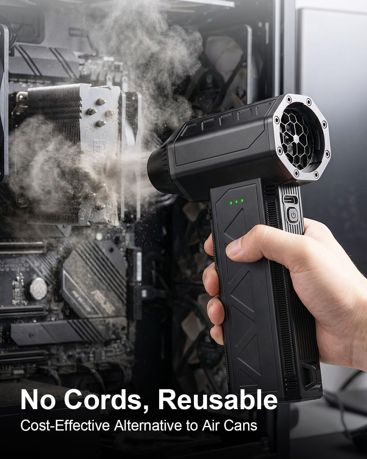 Electric Air Duster 110000RPM Cordless – 3 Speed Modes