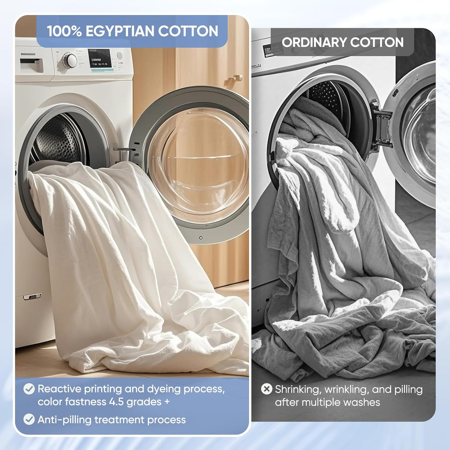 TWK 1200TC Egyptian Cotton Sheet Set – White
