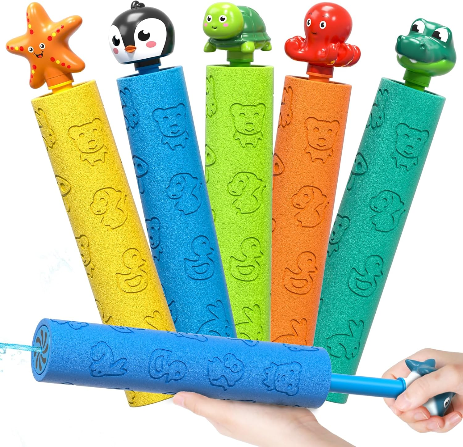 Squirt Guns for Kids 6-Pack – Multicolor Water Blasters