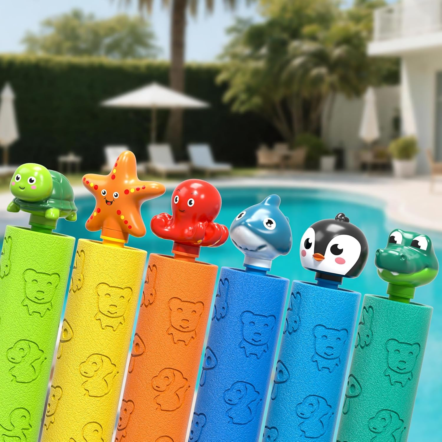 Squirt Guns for Kids 6-Pack – Multicolor Water Blasters