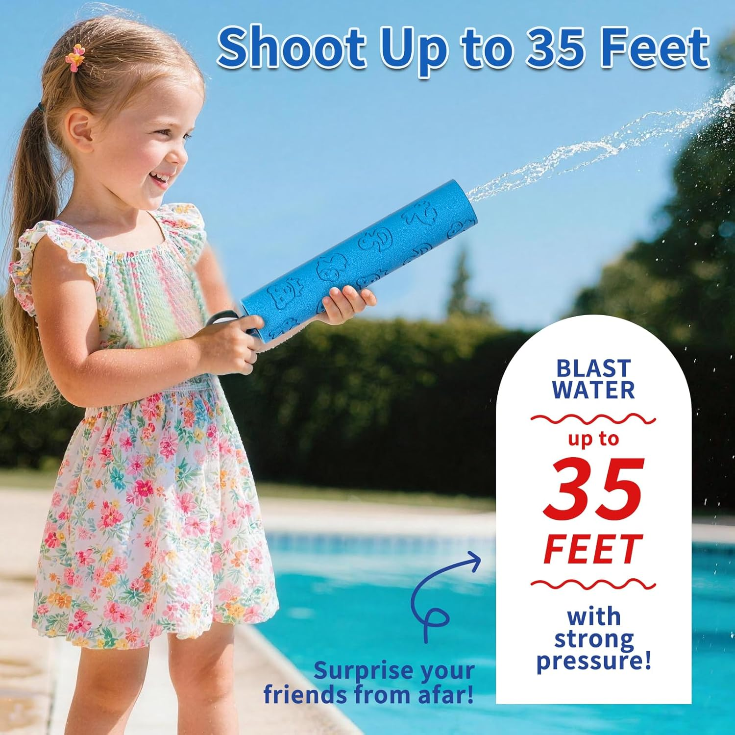 Squirt Guns for Kids 6-Pack – Multicolor Water Blasters