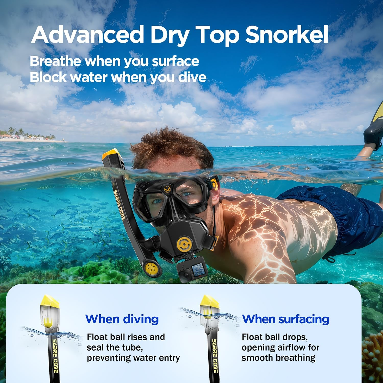 Sabre Cove R3 Full Face Snorkel Mask
