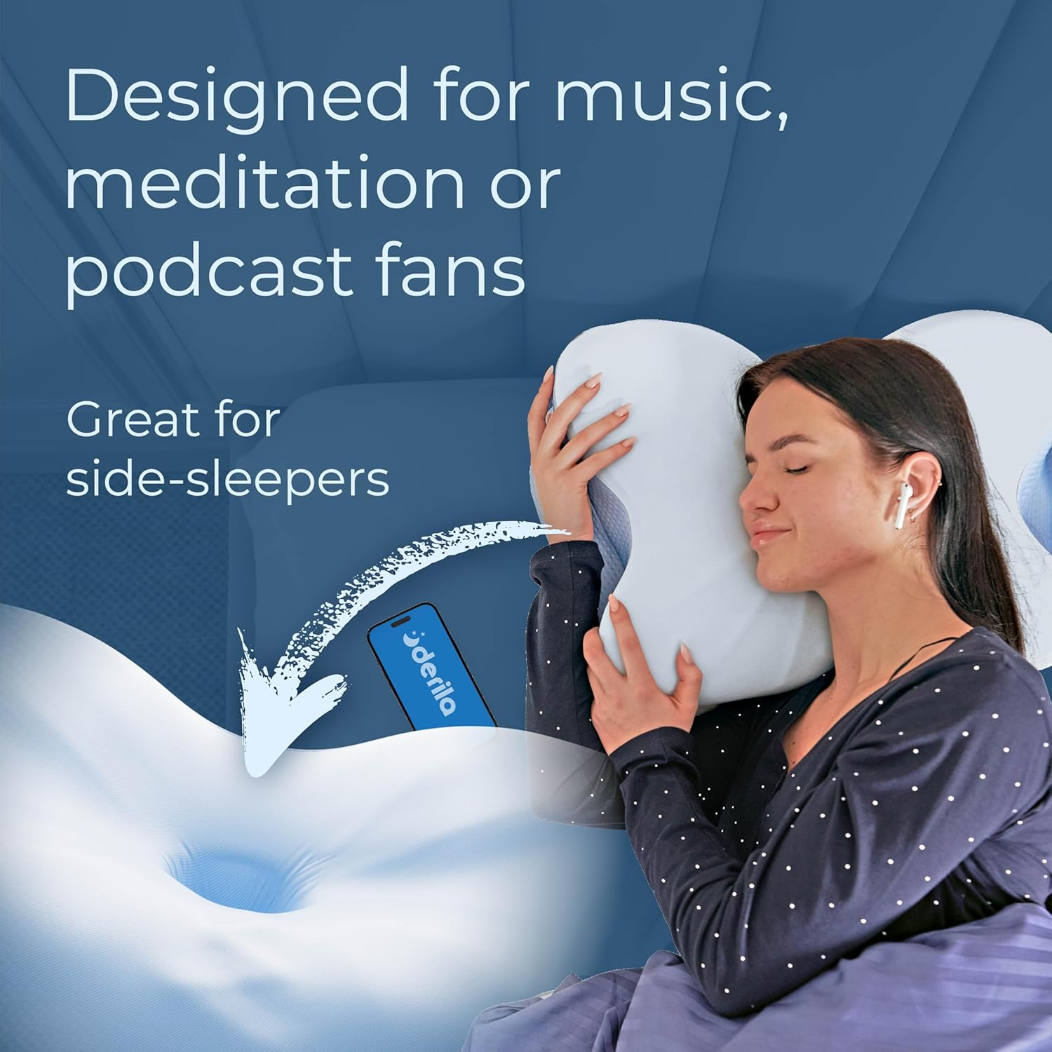 Cervical Contour Memory Foam Neck Pillow