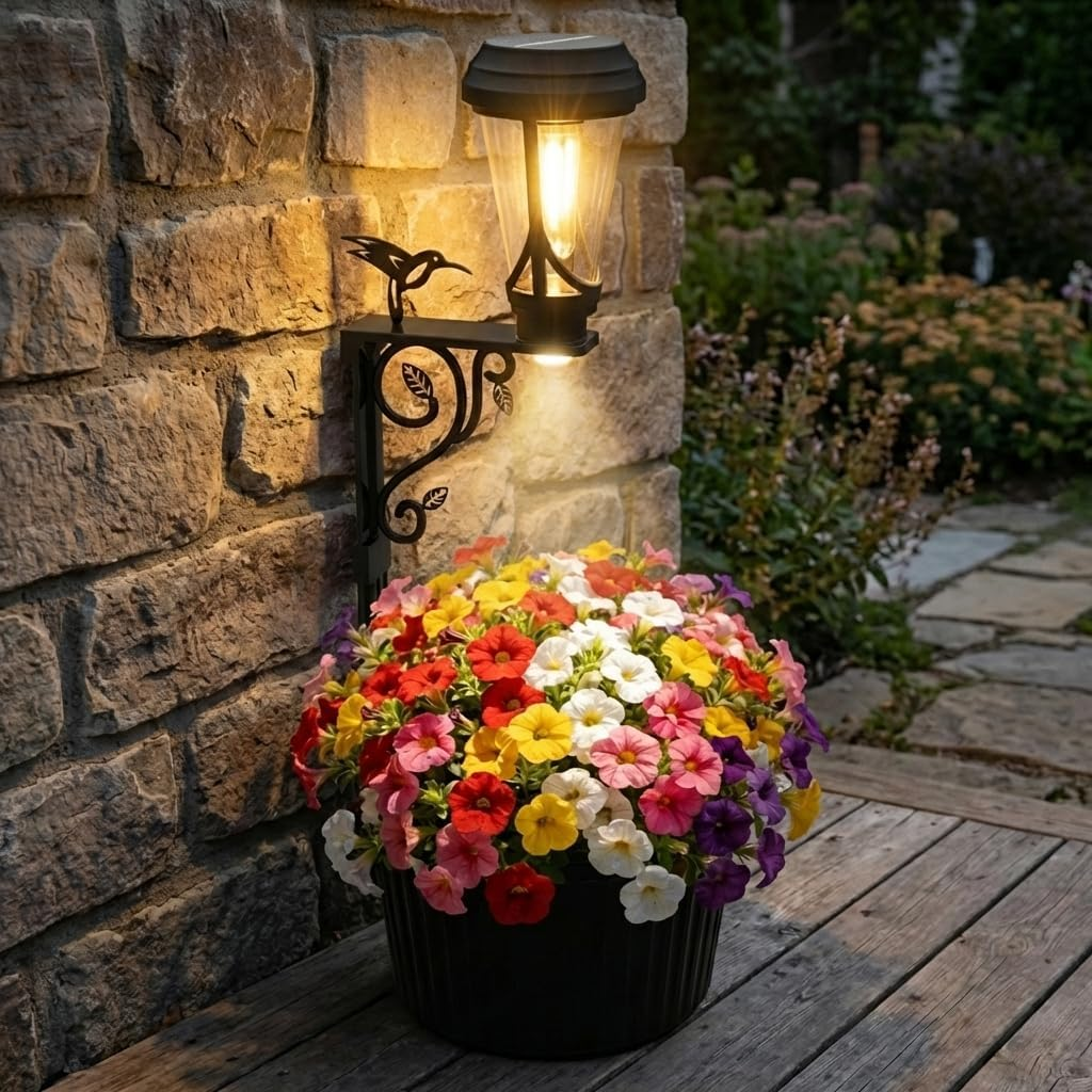 Solar Planter Light 7.9" Dual-Sided 3000K 2-in-1