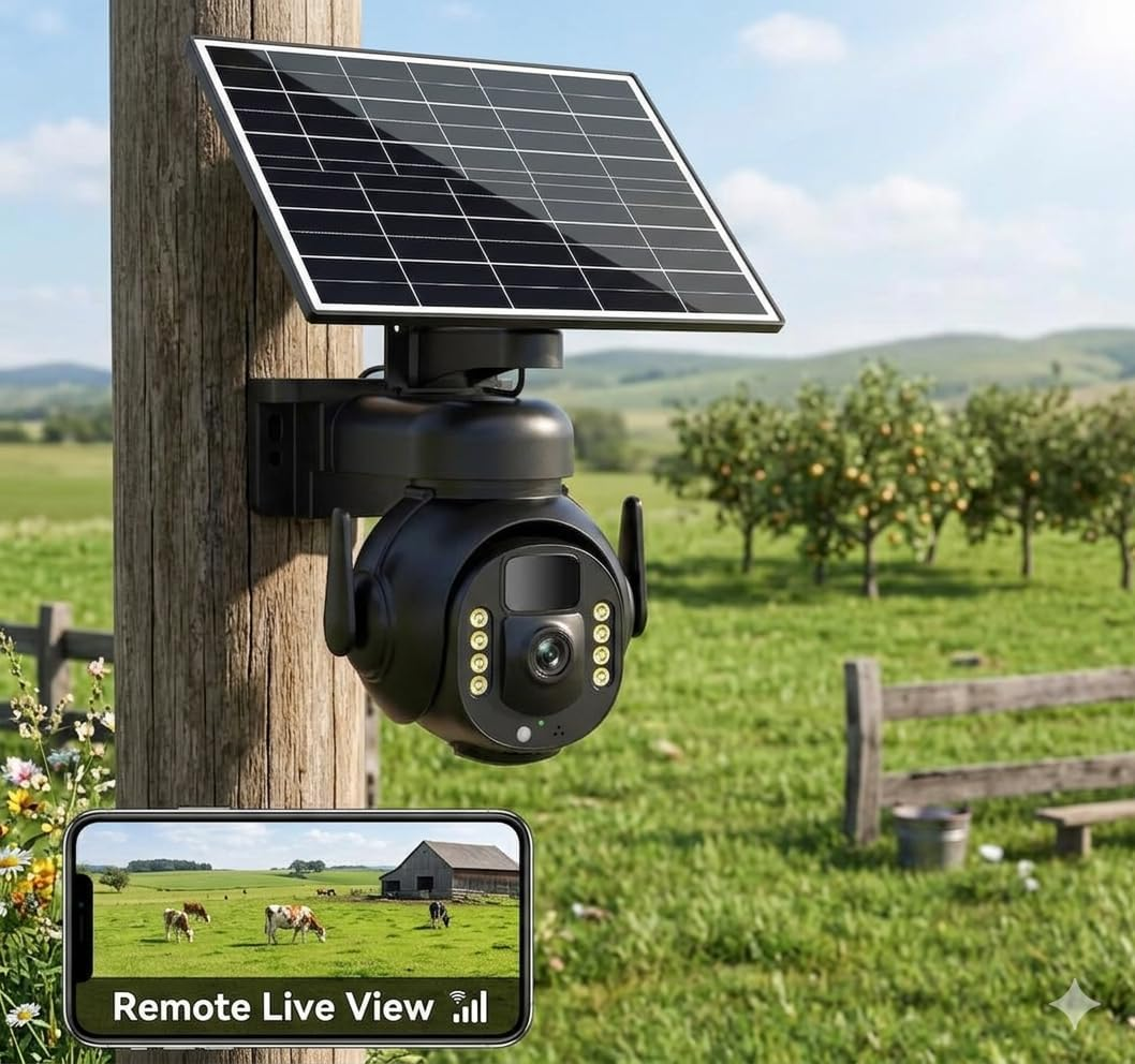 4K 8MP 4G LTE Cellular Security Camera