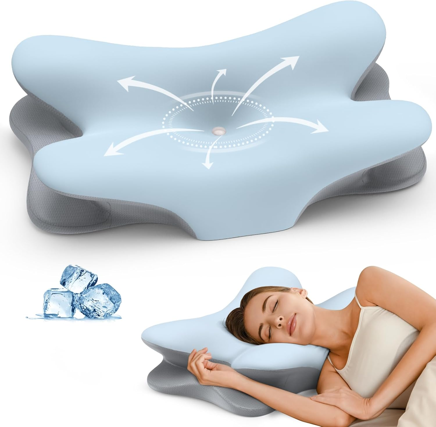 Cervical Neck Pillow Ergonomic Memory Foam