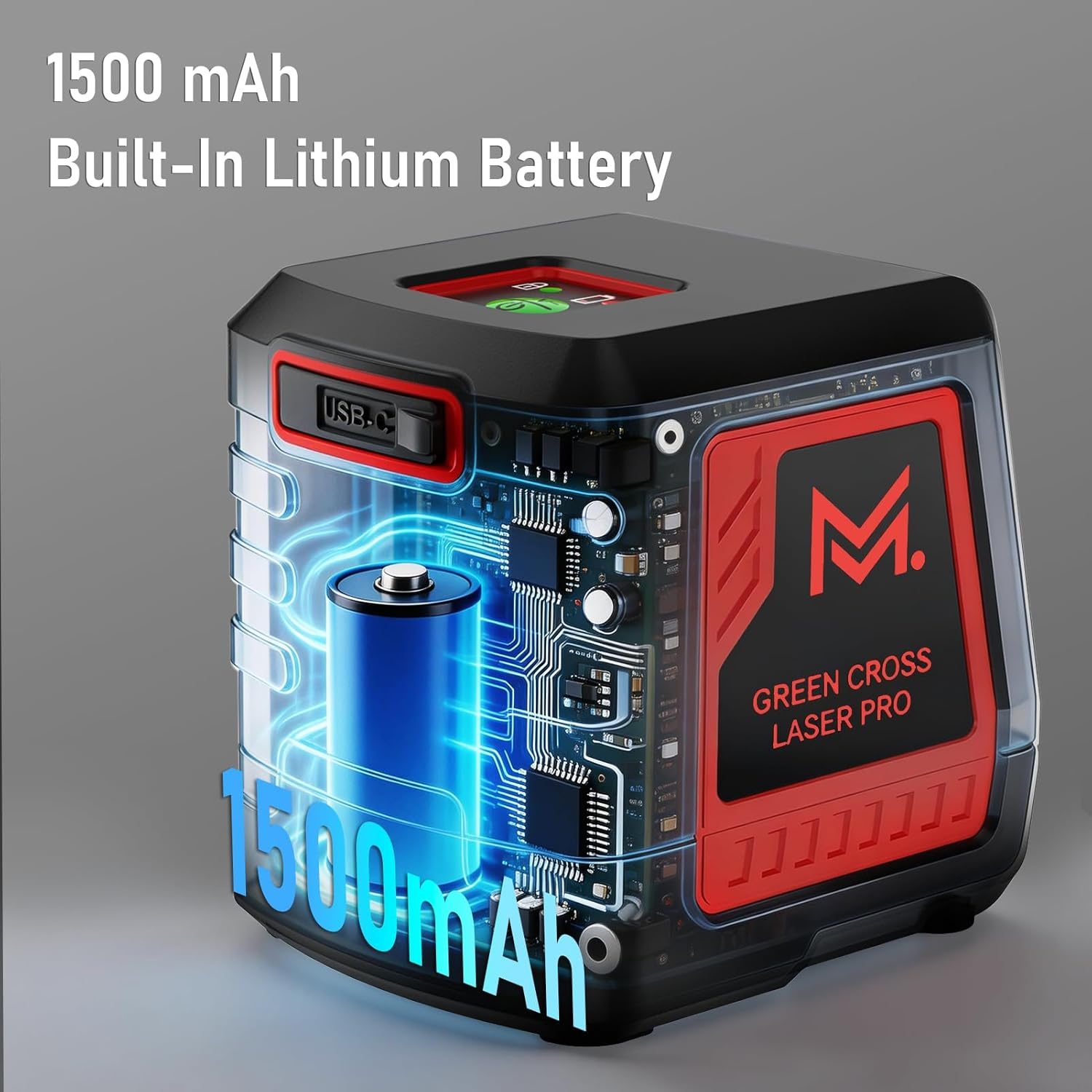 Laser Level 100Ft Self-Leveling Green Cross Line with Tripod