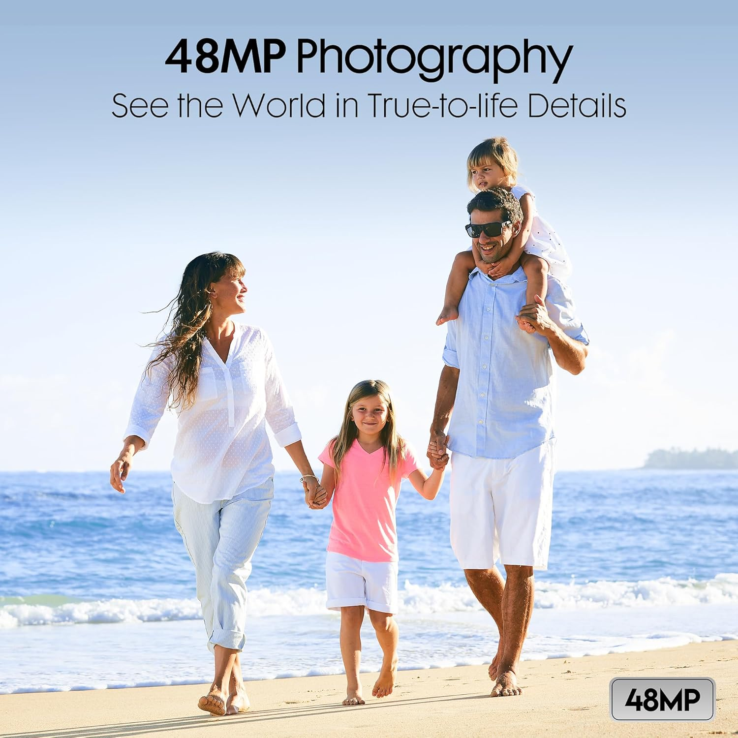 HD 2K 48MP Vlogging Camcorder 16X Zoom 32GB