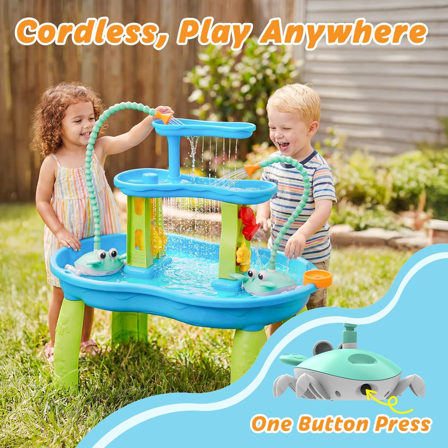 Crab Water Pump Toy 5400mAh 8Hr IP67 Kids 1-3