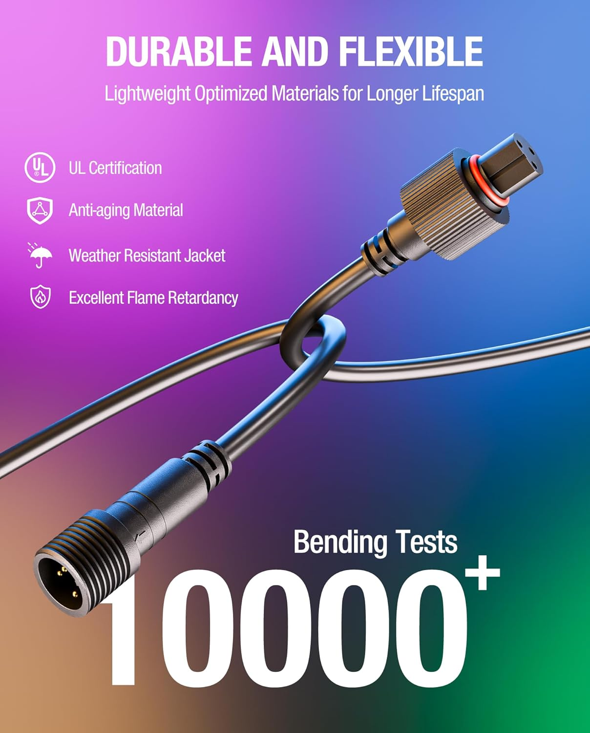 10Ft Extension Cable Govee S14 String Lights IP67