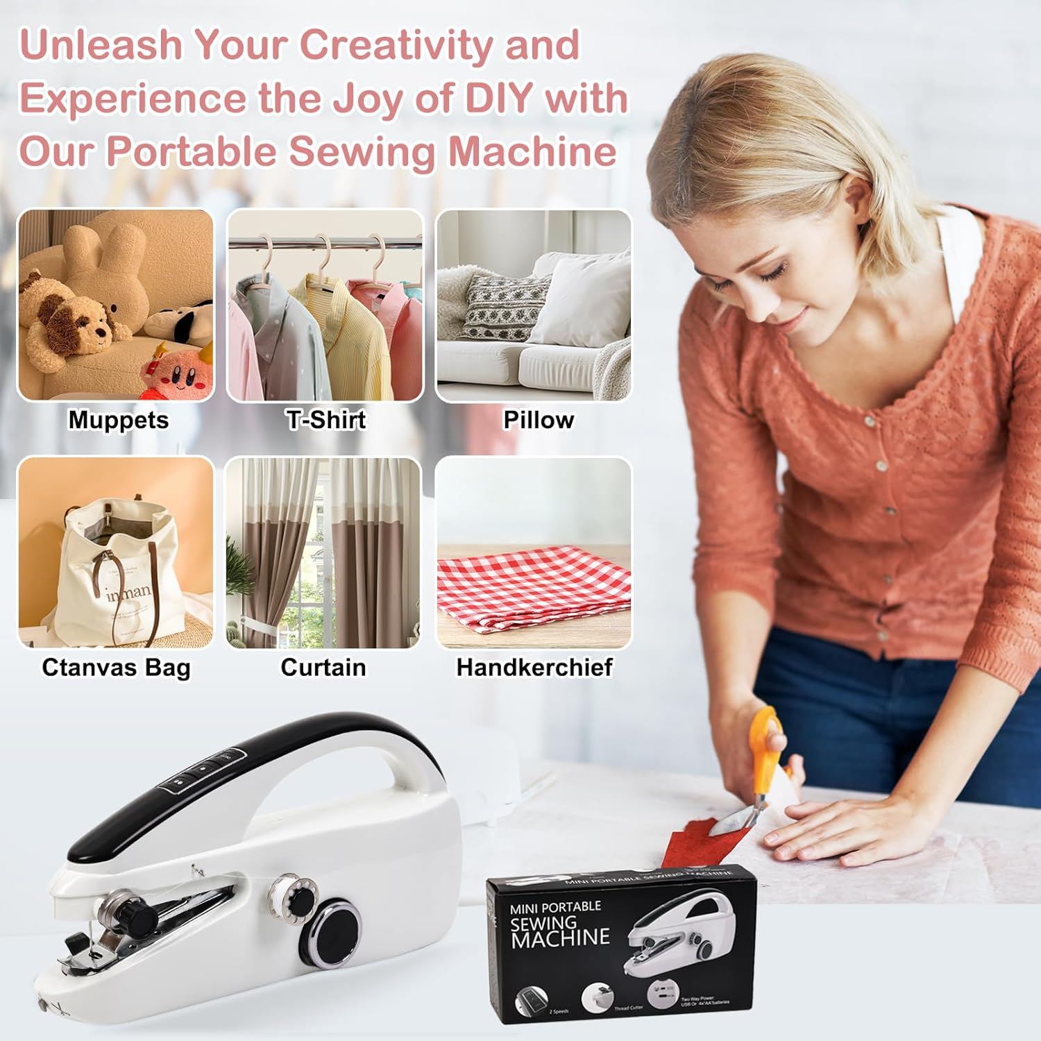 Handheld Sewing Machine for Quick Stitching