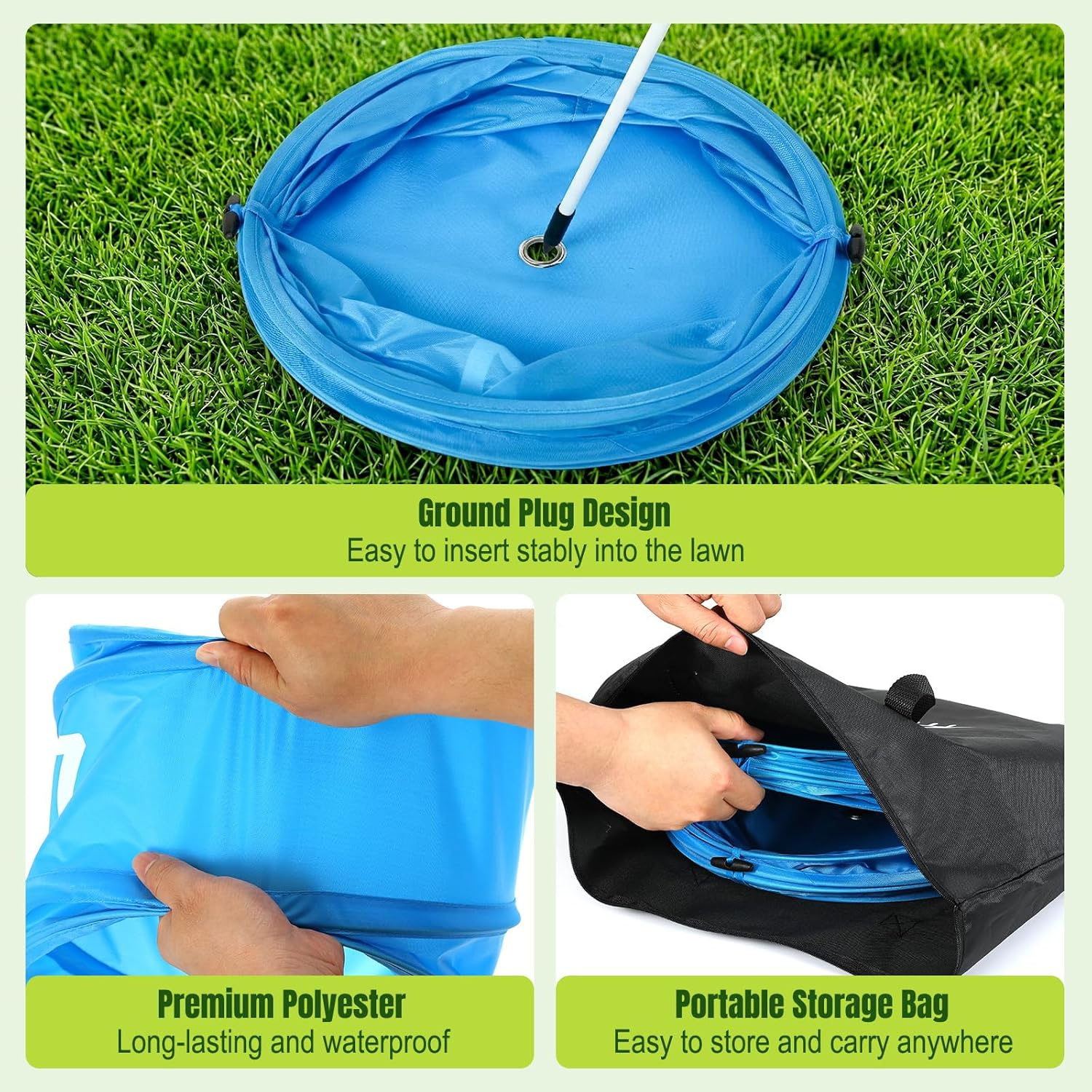 MoKo Backyard Golf Game Portable Family Set Blue