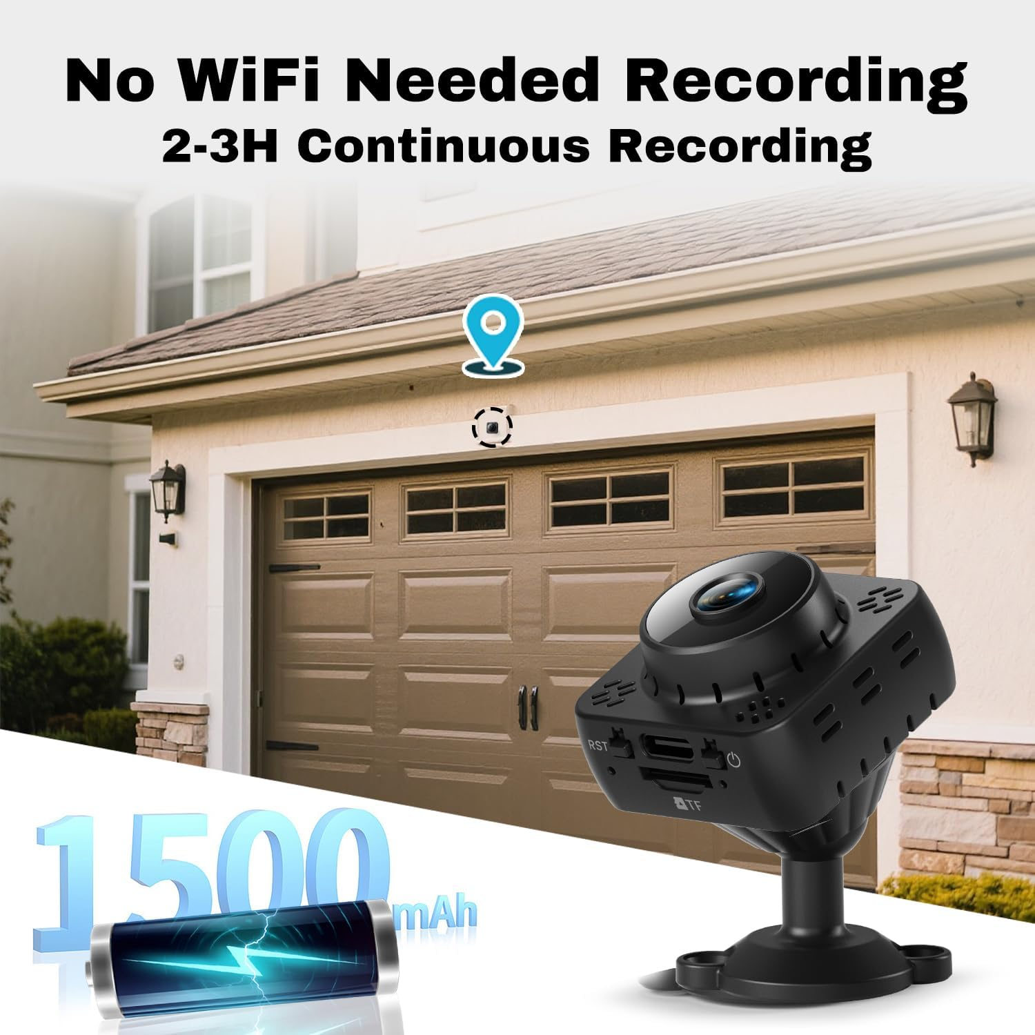Hidden Mini Nanny Cam WiFi Cloud Storage Motion Detection