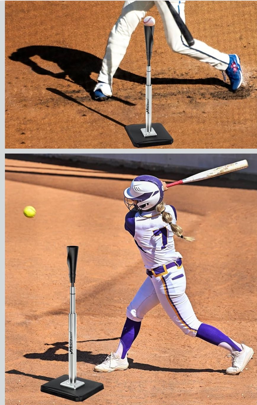 Portable Batting Tee Baseball Softball Height Adjustable