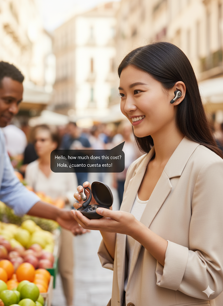 Dreamda GMD X69 AI Translator Earbuds - Multi-Language Real-Time Translation Wireless Earbuds