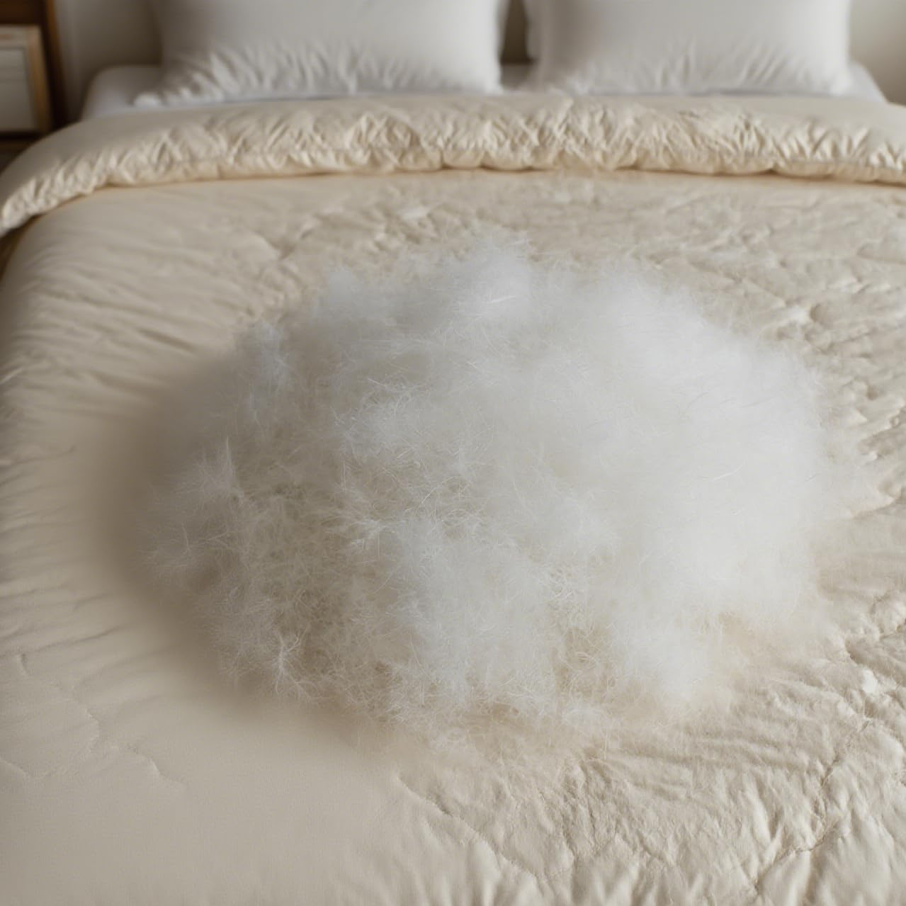 Duvet Insert Cotton & Fill – Pillow Filling, Repair, Restuff, Fluff for Couch Cushions, Comforters, Jackets-1Lb DIY