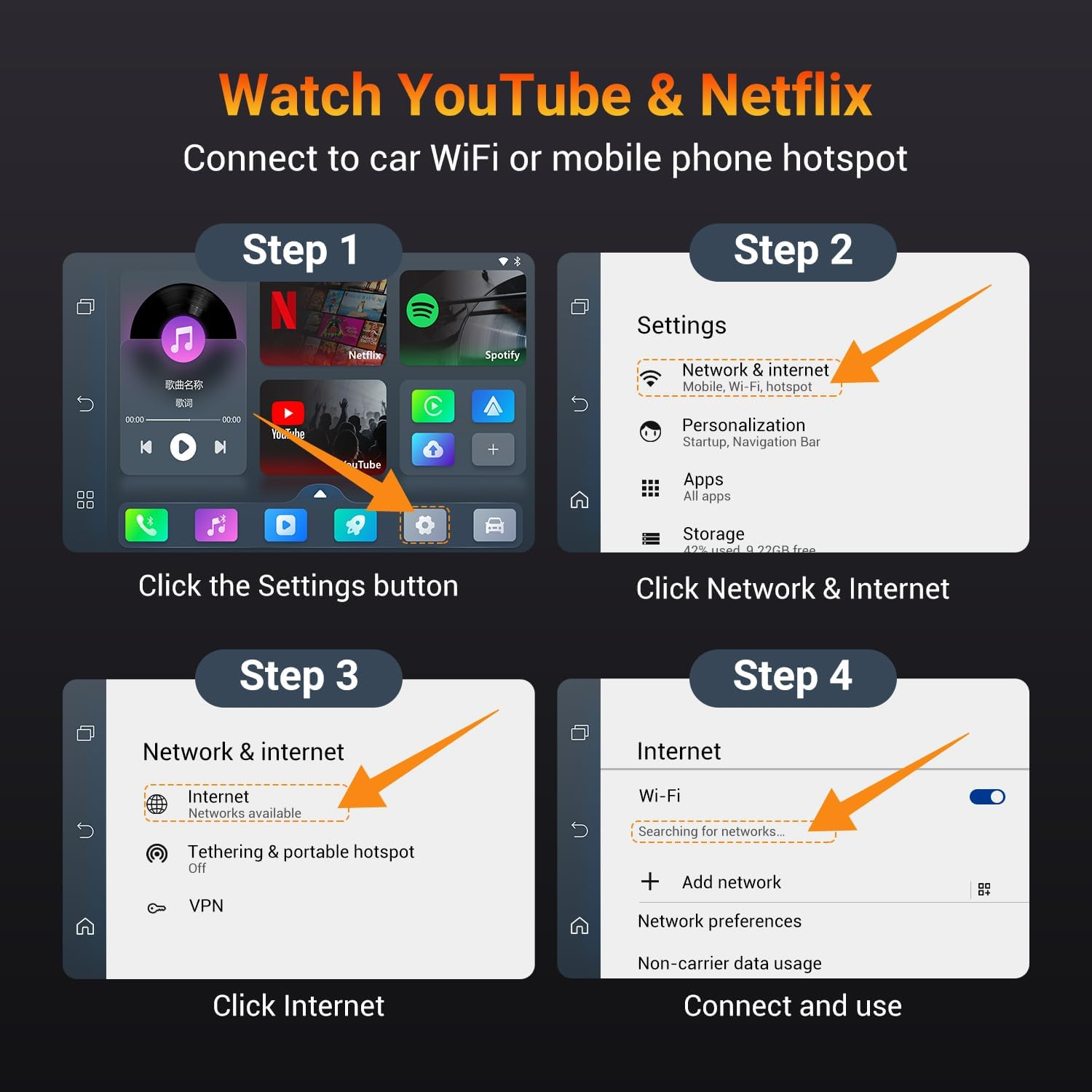 Play2Video Pro CarPlay AI Box - 3-in-1 Wireless CarPlay & Android Auto Adapter with YouTube & Netflix | Magic Box for 2016+ Factory Systems